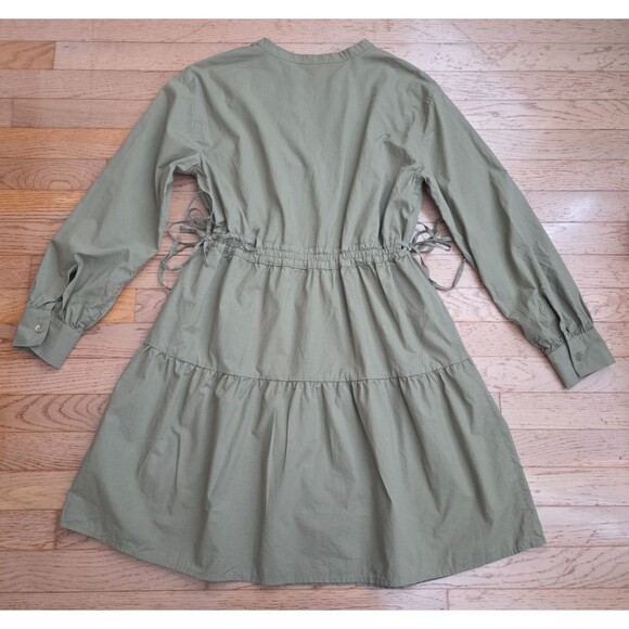 Rails Women's Size Small Ivy Mini Moss Green Tie Waist Tiered Dress - Picture 9 of 9